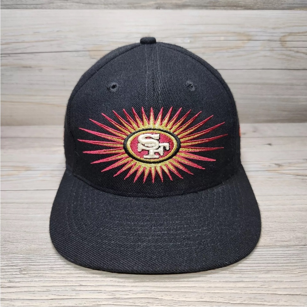 Vintage San Fransisco 49ers Super Bowl Champs Strapback Black Hat Cap